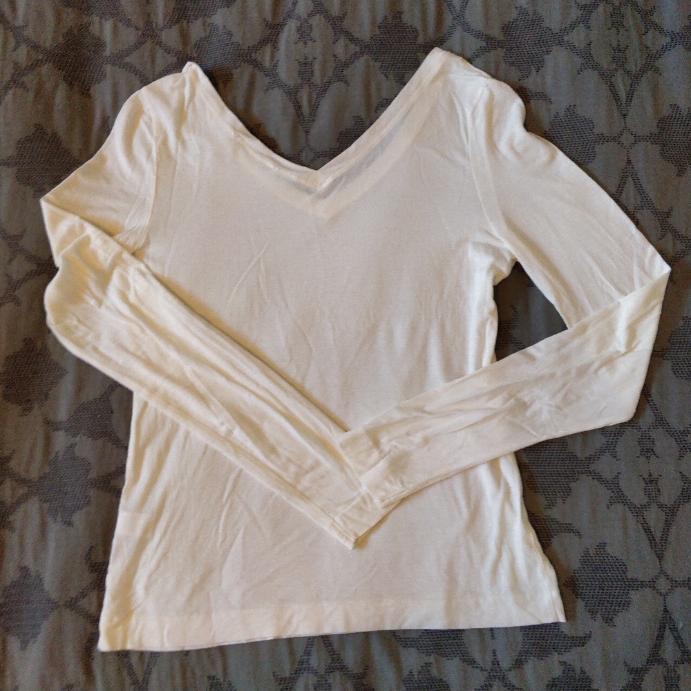 Double V Neck Top